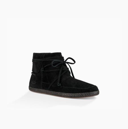 UGG Reid Moc Black Boots for Women (BIXG41387)